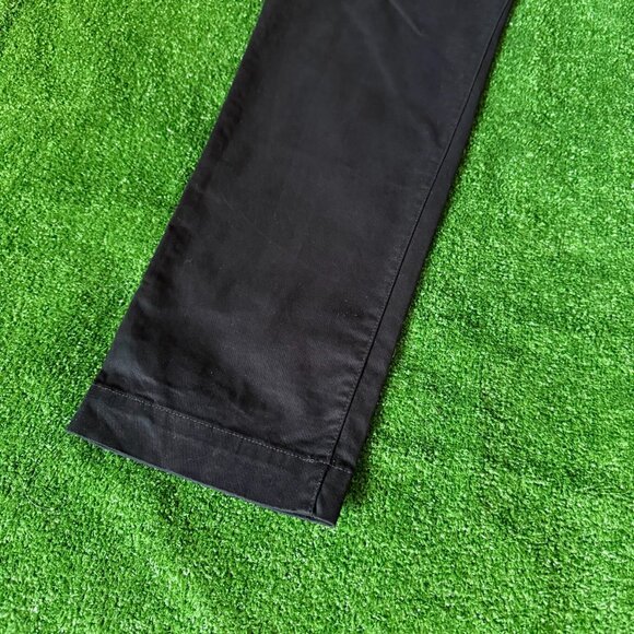 GAP Khaki Flat Front Straight Leg Skinny Stretch Chino Black Khaki Pants Size 36 - Picture 5 of 13